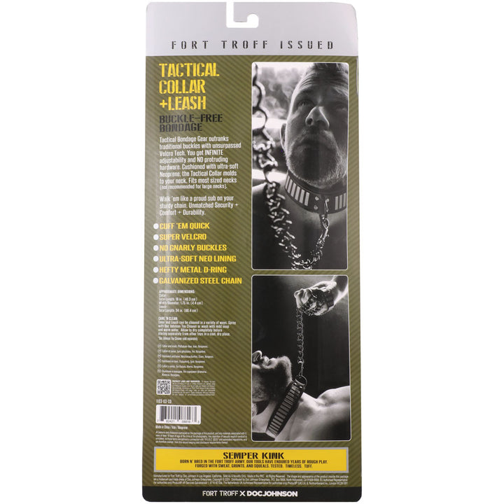 Fort Troff - Tactical Collar & Leash - Black/Green