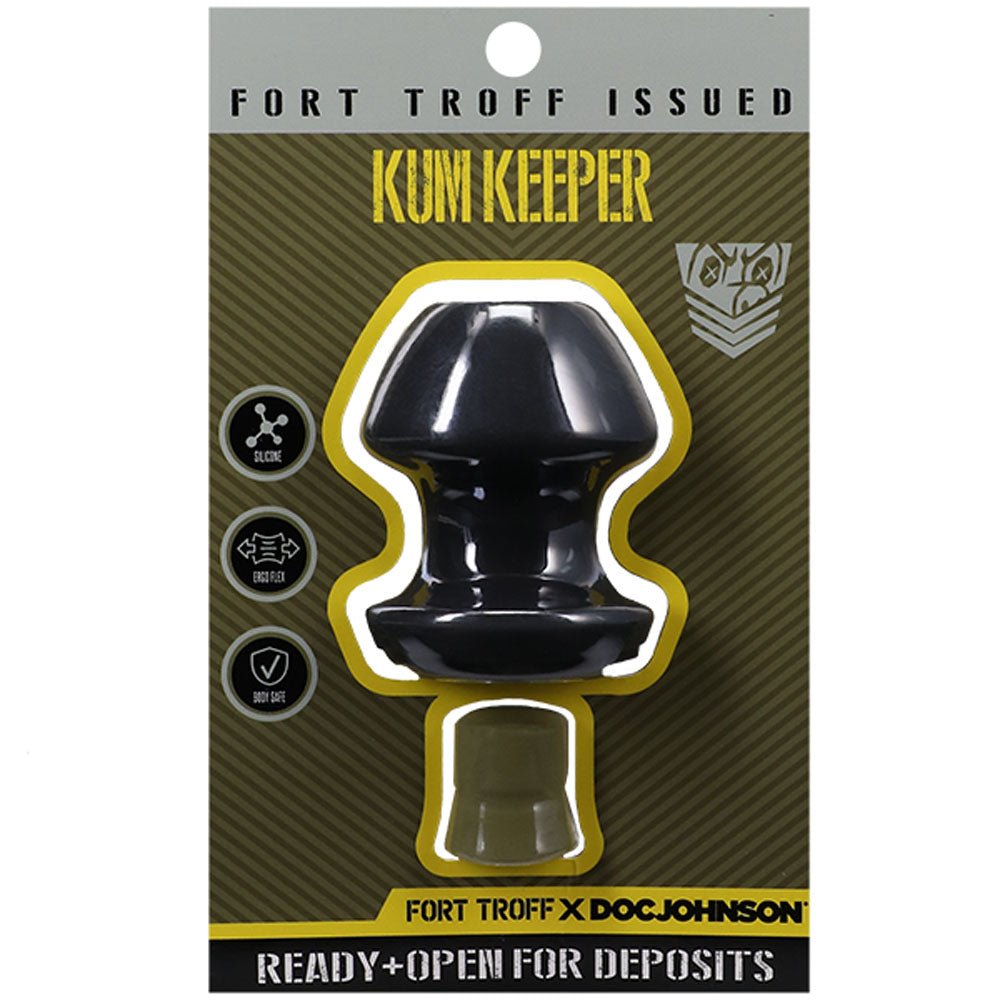 Fort Troff Kum Keeper - Medium Hollow Butt Plug - Black