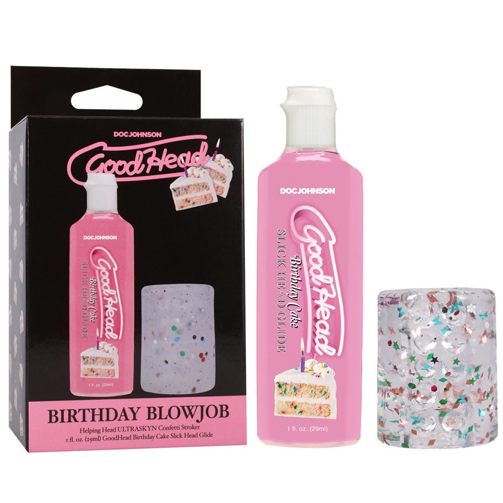 GoodHead Birthday Blowjob Kit with Helping Head Stroker