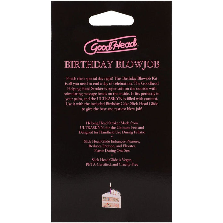 GoodHead Birthday Blowjob Kit with Helping Head Stroker