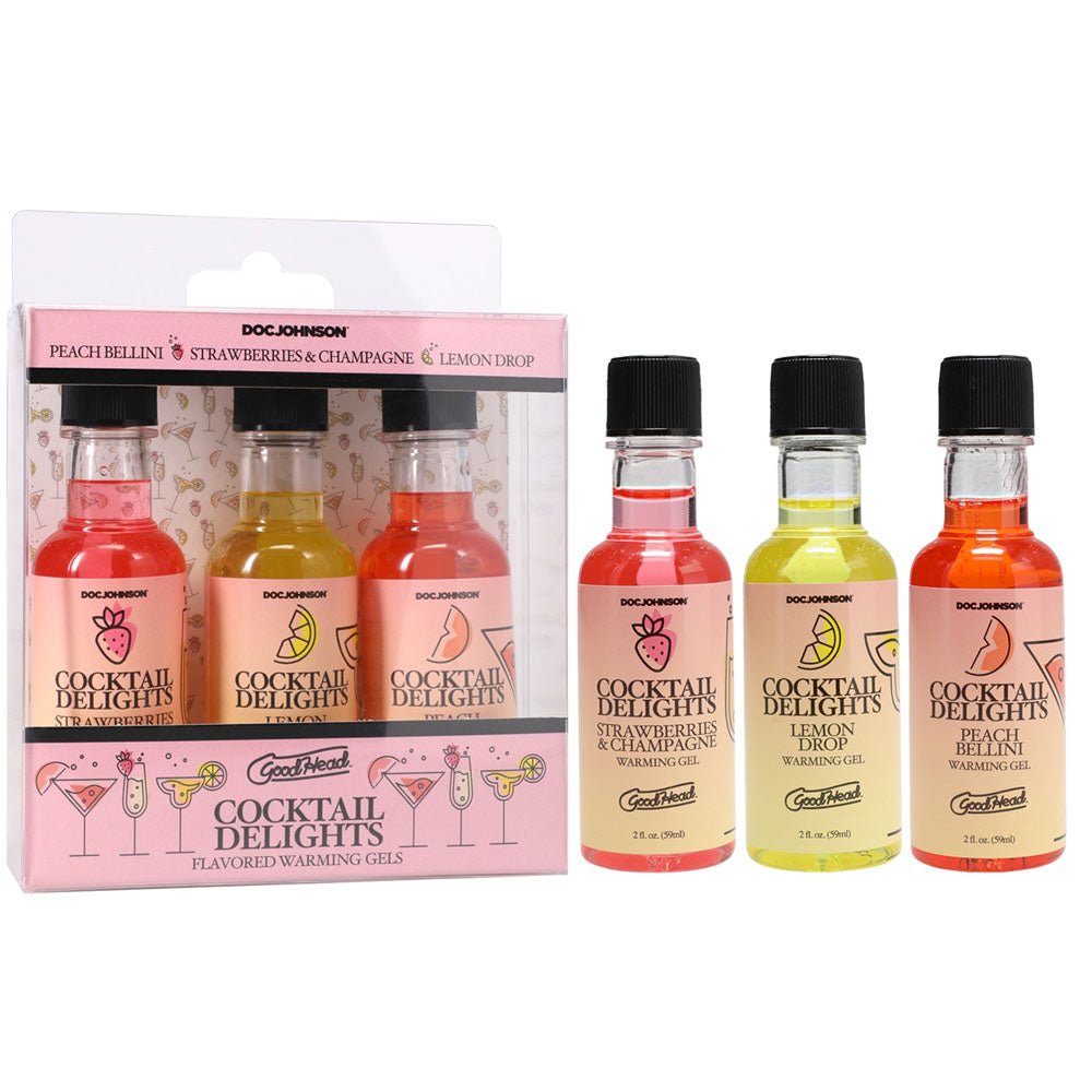 GoodHead Cocktail Delights - Flavoured Warming Oral Sex Gels - 59ml Bottles - Set of 3
