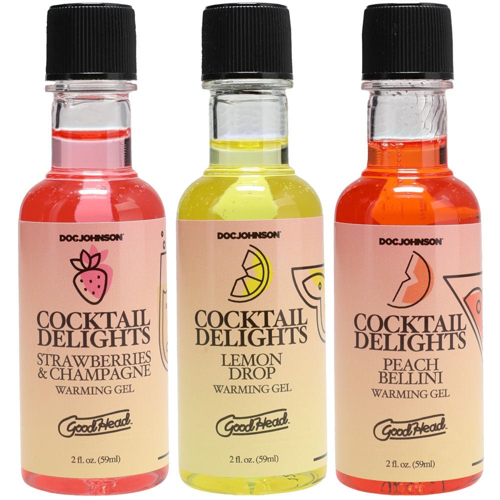 GoodHead Cocktail Delights - Flavoured Warming Oral Sex Gels - 59ml Bottles - Set of 3