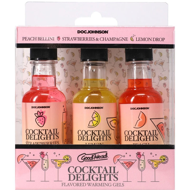 GoodHead Cocktail Delights - Flavoured Warming Oral Sex Gels - 59ml Bottles - Set of 3
