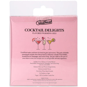 GoodHead Cocktail Delights - Flavoured Warming Oral Sex Gels - 59ml Bottles - Set of 3