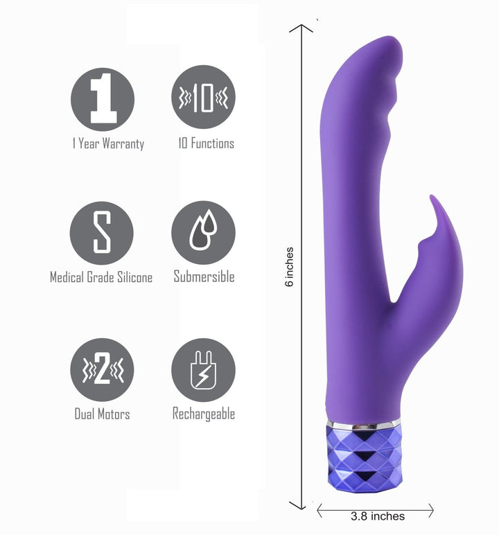 Maia Hailey Rabbit Vibrator - Purple