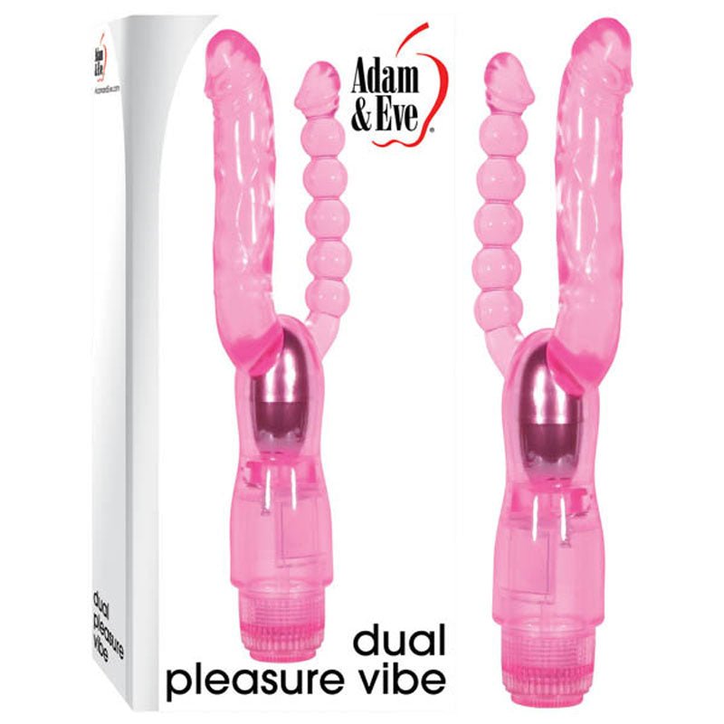 Adam & Eve Dual Pleasure Vibe With Anal Probe - Pink