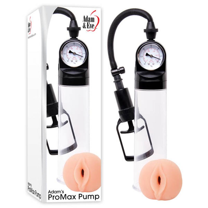 Adam & Eve Adam's Promax Clear Pump With Masturbator Sleeve