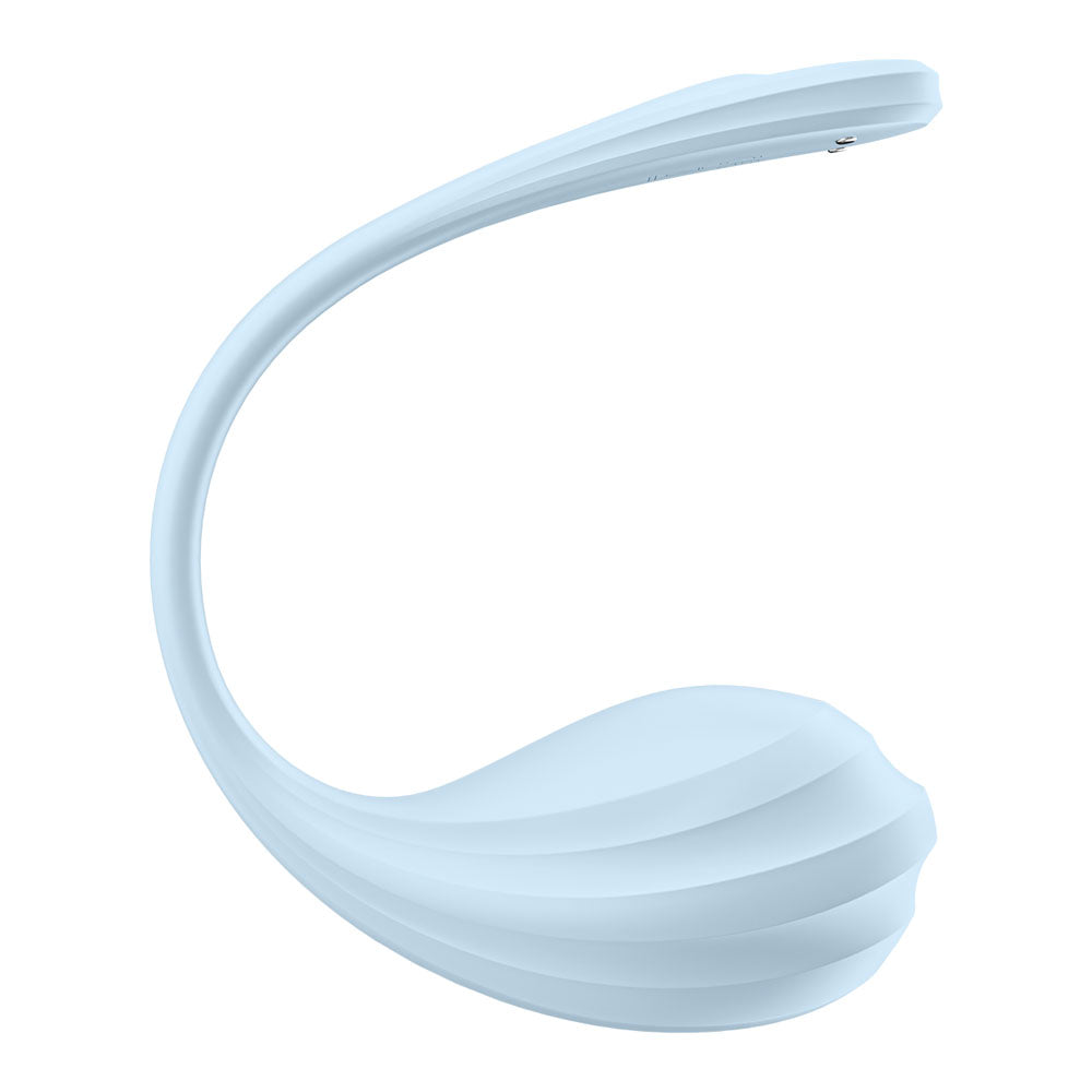 Satisfyer Smooth Petal - Wearable Stimulator with App Control - Light Blue