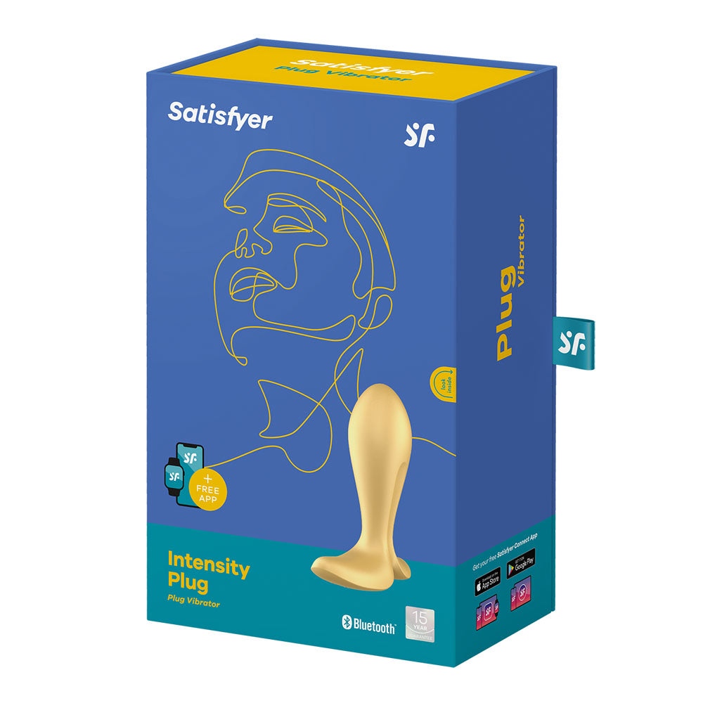 Satisfyer Intensity Butt Plug with App Control - Gold