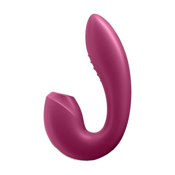 Satisfyer Sunray Vibrator with Air Pulsation & App Control - Berry