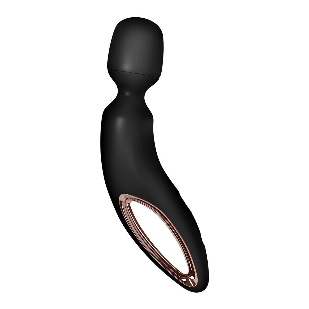 Satisfyer Wand-erland Massage Wand - Black/Rose Gold