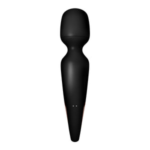 Satisfyer Wand-erland Massage Wand - Black/Rose Gold
