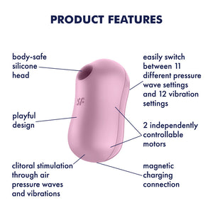 Satisfyer Cotton Candy Air Pulsation Stimulator - Lilac