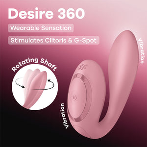 Satisfyer Desire 360 Wearable Vibrator - Pink