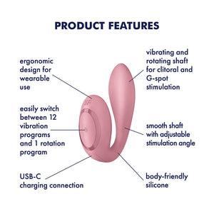 Satisfyer Desire 360 Wearable Vibrator - Pink