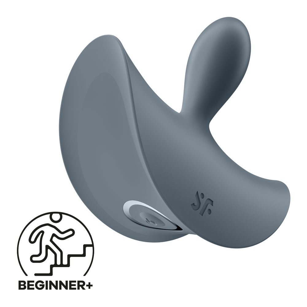 Satisfyer Booty Absolute Beginners 2 - Vibrating Butt Plug - Grey