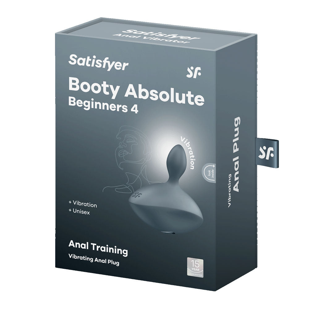 Satisfyer Booty Absolute Beginners 4 - Vibrating Butt Plug  - Grey