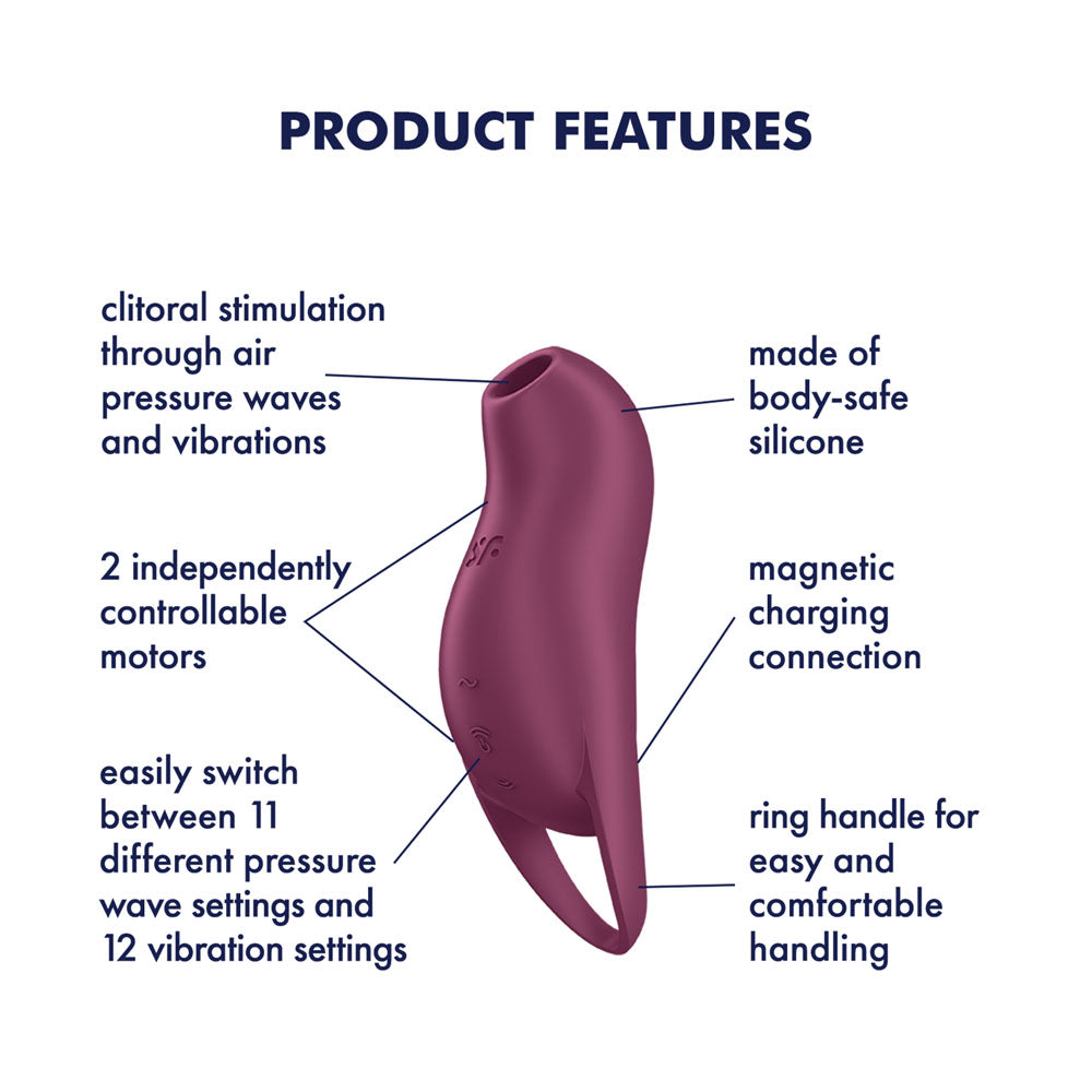 Satisfyer Pocket Pro 1 - Air Pulse Stimulator - Purple