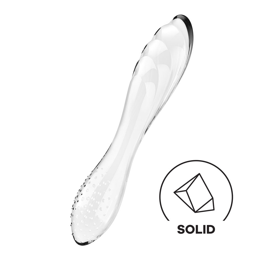 Satisfyer Dazzling Crystal 1 - Clear Glass Dildo