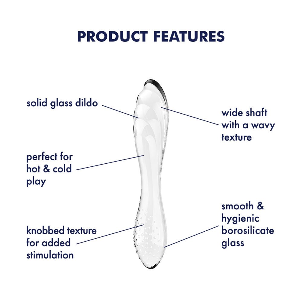 Satisfyer Dazzling Crystal 1 - Clear Glass Dildo