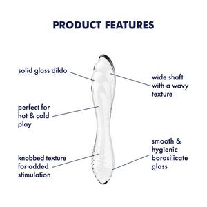 Satisfyer Dazzling Crystal 1 - Clear Glass Dildo
