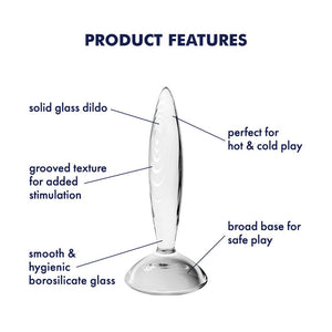 Satisfyer Sparkling Crystal - Glass Butt Plug - Clear