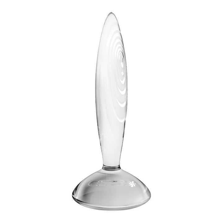 Satisfyer Sparkling Crystal - Glass Butt Plug - Clear