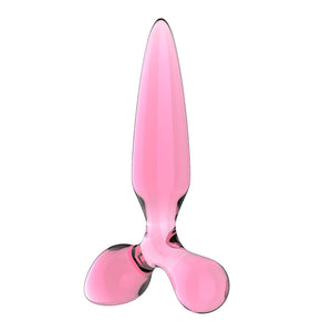 Satisfyer Triple Crystal 2 - Pink Glass 3-in-1 Butt Plug
