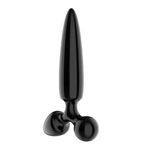 Satisfyer Triple Crystal 1 - Black Glass 3-in-1 Butt Plug