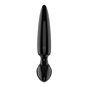 Satisfyer Triple Crystal 1 - Black Glass 3-in-1 Butt Plug
