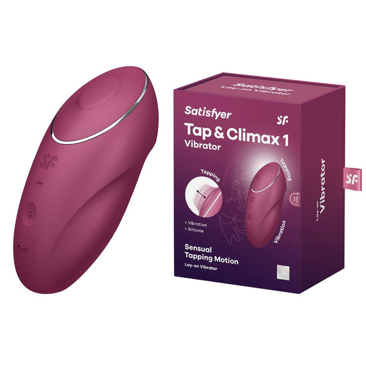 Satisfyer Tap & Climax 1 - Pulsing Stimulator - Red