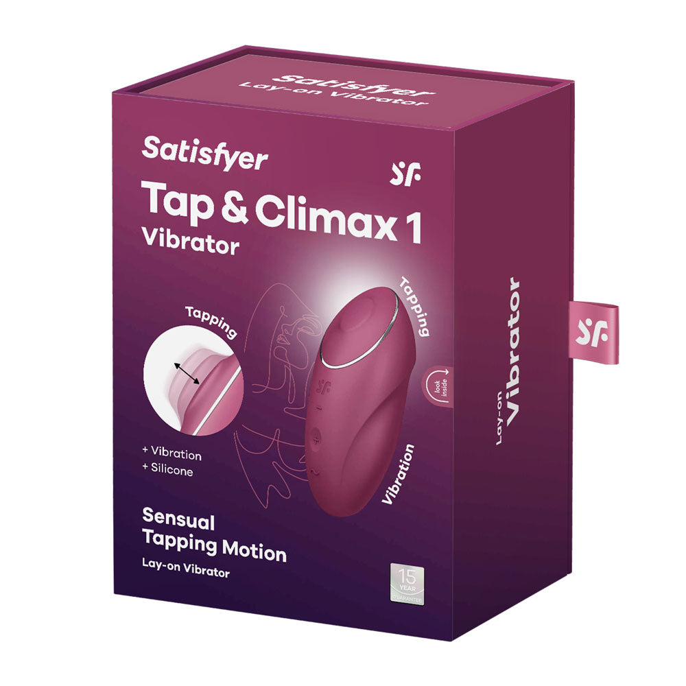 Satisfyer Tap & Climax 1 - Pulsing Stimulator - Red