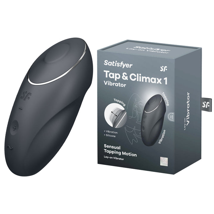 Satisfyer Tap & Climax 1 - Pulsing Stimulator  - Grey