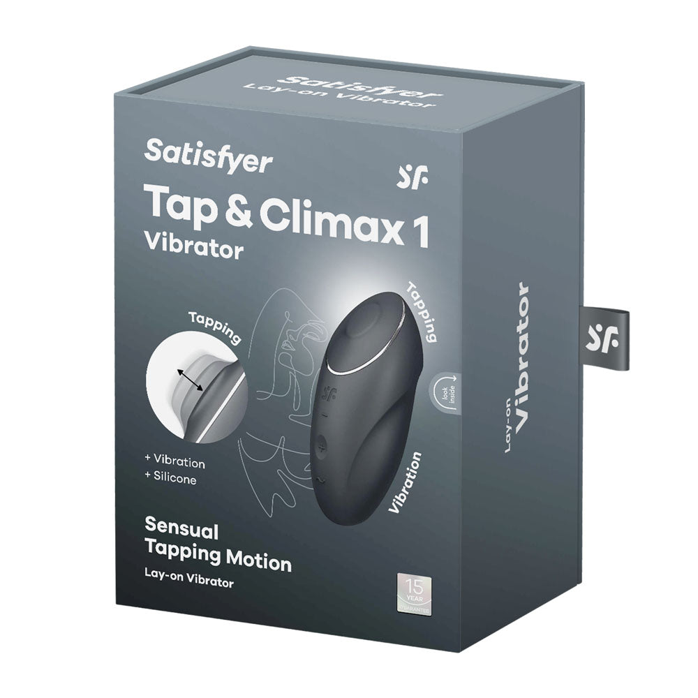 Satisfyer Tap & Climax 1 - Pulsing Stimulator  - Grey
