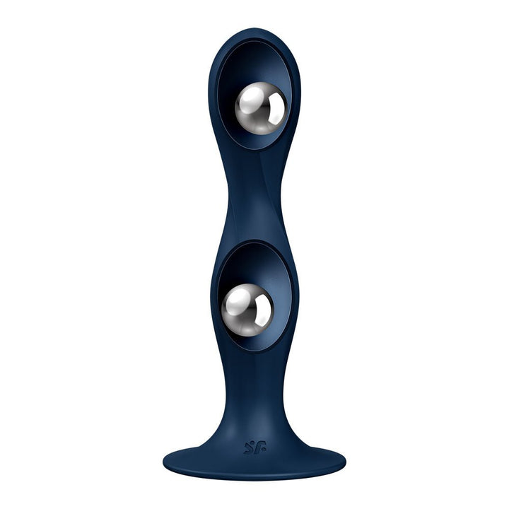 Satisfyer Double Ball-R Anal Plug - Dark Blue