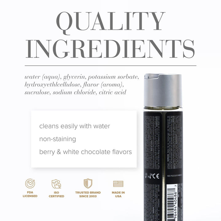 JO Gelato White Chocolate Raspberry Water Based Lube 120ml