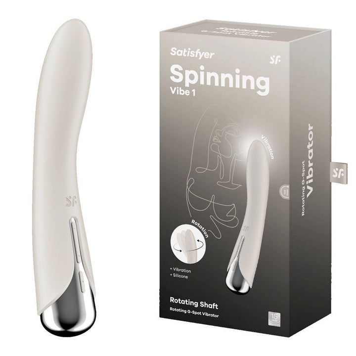 Satisfyer Spinning Vibe 1 - Rotating Vibrator - Beige