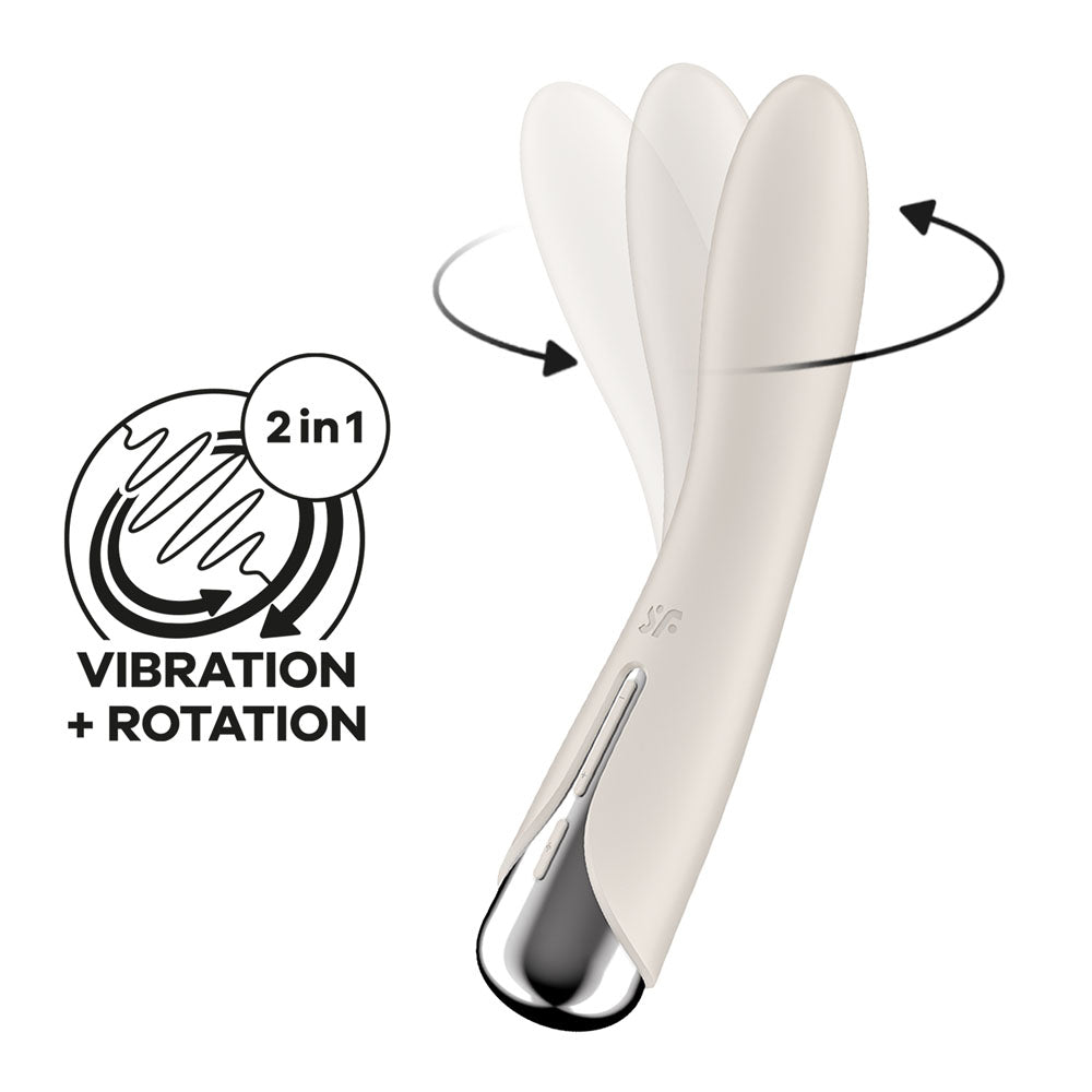 Satisfyer Spinning Vibe 1 - Rotating Vibrator - Beige