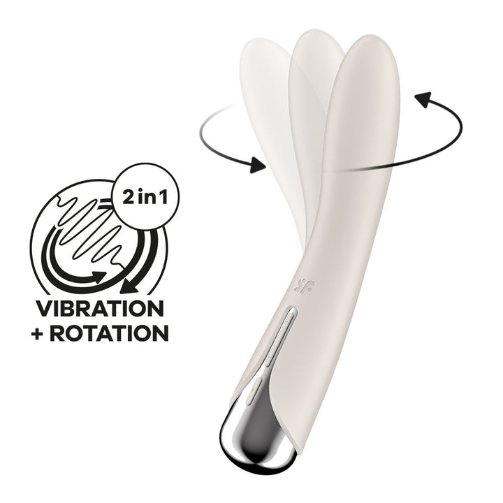 Satisfyer Spinning Vibe 1 - Rotating Vibrator - Beige