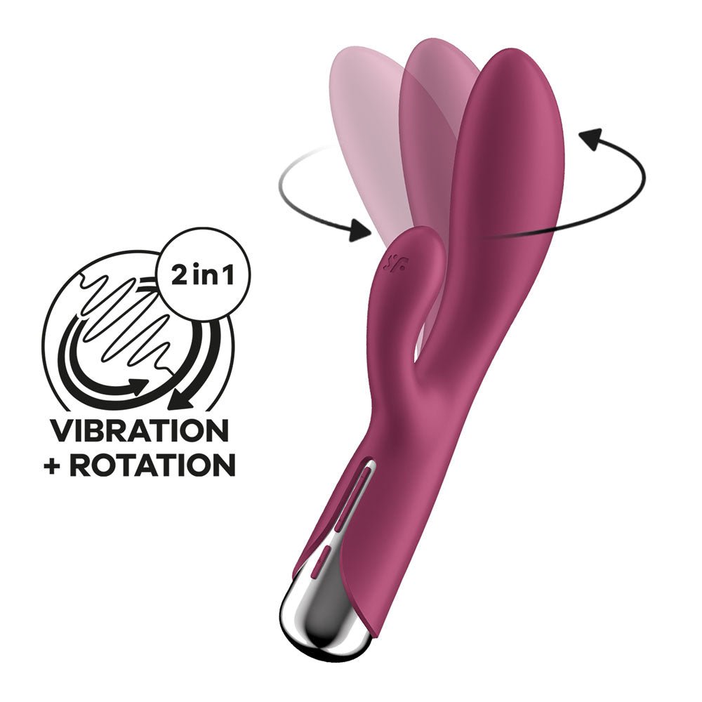 Satisfyer Spinning Rabbit 1 - Rotating Vibrator - Red