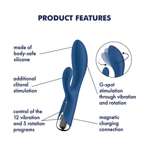 Satisfyer Spinning Rabbit 1 - Rotating Vibrator - Blue