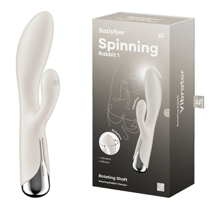 Satisfyer Spinning Rabbit 1 - Rotating Vibrator - Beige