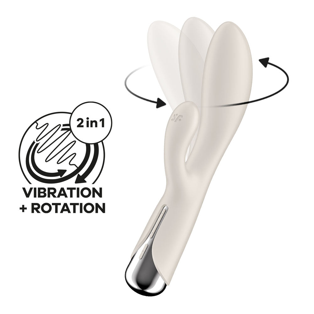 Satisfyer Spinning Rabbit 1 - Rotating Vibrator - Beige