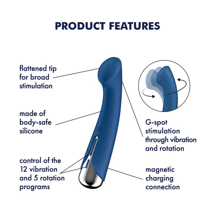 Satisfyer Spinning G-Spot 1 - Rotating Vibrator - Blue