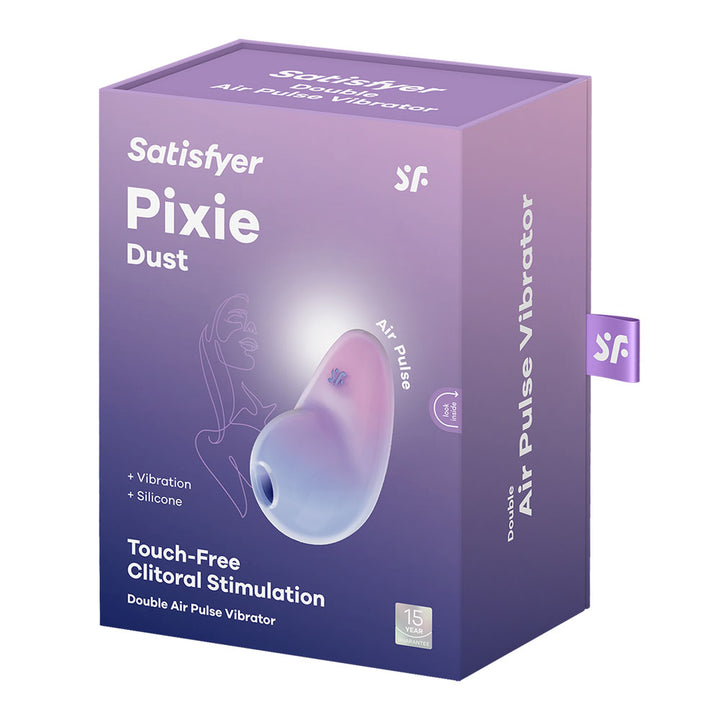 Satisfyer Pixie Dust - Vibrating Air Pulse Stimulator - Violet/Pink