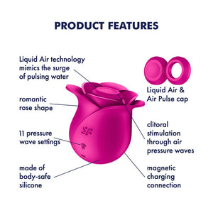 Satisfyer Pro 2 Modern Blossom Air Pulse Rose Stimulator - Pink