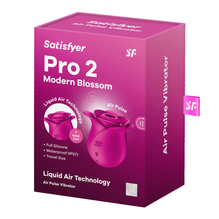 Satisfyer Pro 2 Modern Blossom Air Pulse Rose Stimulator - Pink