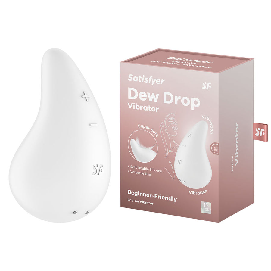 Satisfyer Dew Drop Lay-On Clit Stimulator - White