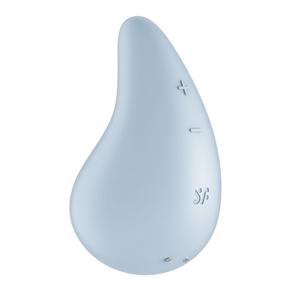 Satisfyer Dew Drop Lay-On Clit Stimulator - Light Blue