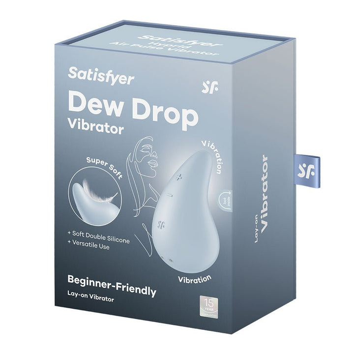 Satisfyer Dew Drop Lay-On Clit Stimulator - Light Blue